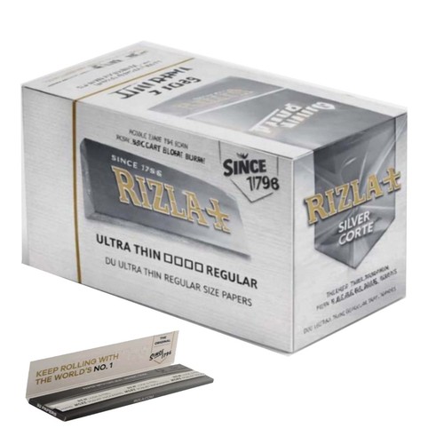 Cartine rizla argento - argento, corte