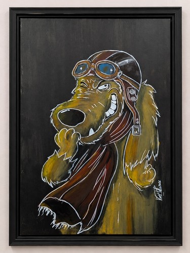 Dipinto muttley acrilico - muttley, su