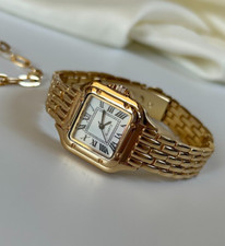 Gold Panthere Watch | Vintage Gold Watch | Women Wrist Watch | Felise Atelier