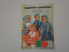 advertising Pubblicità 1977 BAMBOLA SEBINO ANGELINO e PATATINA