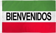 Bienvenidos Flag 3x5ft Poly