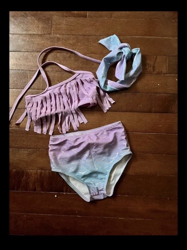 Bikini fascia top con frange - fascia,