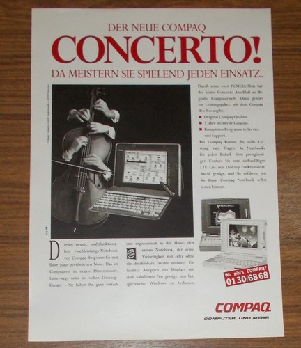 Rara pubblicità compaq - pubblicità,