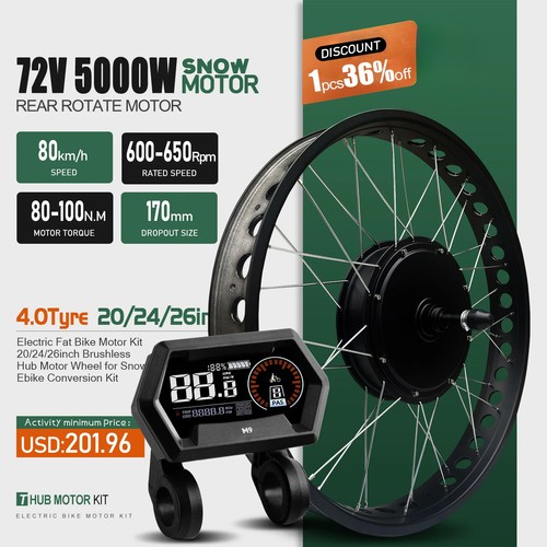 Bicicletta elettrica neve 72v - neve,