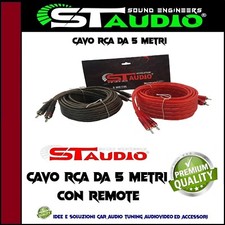 Cavo STAudio C17 RCA Audio Hi-Fi Car Segnale 5 Metri Twisted Auto Amplificatore