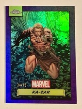 2024 Topps Chrome Marvel Purple Ka-Zar 34/75 #127