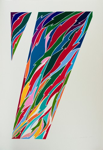Piero dorazio serigrafia - dorazio, su