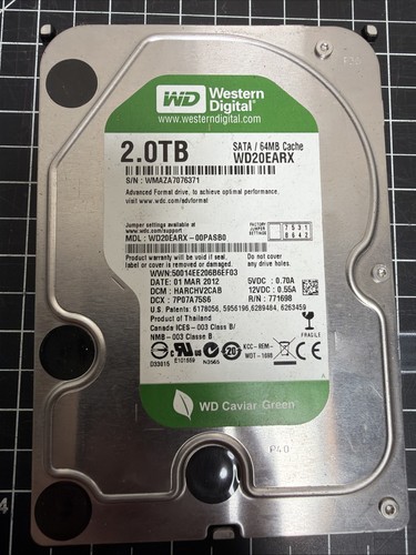 Western digital wd20earx disco - western,