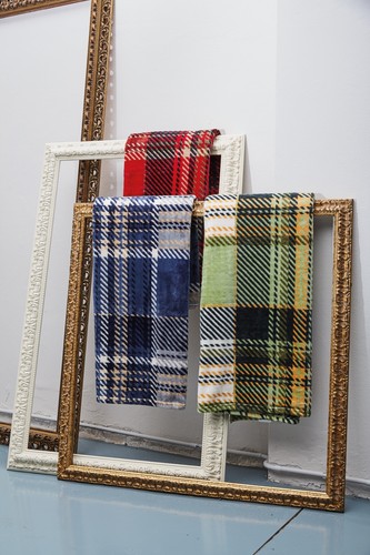 Plaid tartan morbido divano - morbido, divano-1