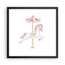 Poster 40x40cm Cavallo Giostra