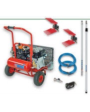 AIRMEC KIT EASY 510 MOTOCOMPRESSORE BENZINA 6,5 HP +2 ABBACCHIATORI OLIVE