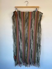 Sciarpa Missoni Donna Multicolore Zig-Zag Lana NUOVO senza cartellino Pre Owned