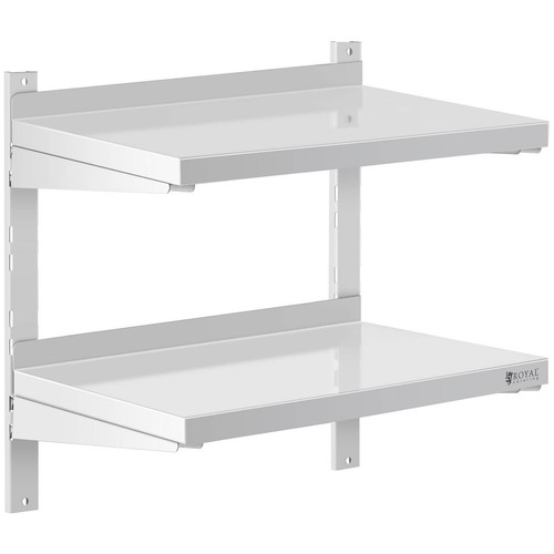 Mensola acciaio inox doppia - in,