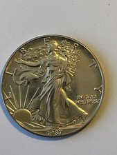 Dollaro USA 1987 Oncia Argento Liberty Eagle 1 oz. - Classica ( vecchio Conio )