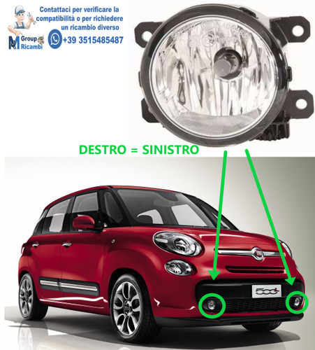 Fiat 500l faretto - fiat, fendinebbia