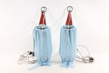 2 x lampada da lettura comodino montatura bachelite interruttore a filo lampada a sospensione vintage