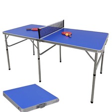 Tavolo da Ping Pong Pieghevole con Rete Tavolo da Ping Pong da Interno Esterno Pieghevole