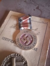 Stemma militare medaglia SS nazista pubblicitario epoca Germania originale Hitle