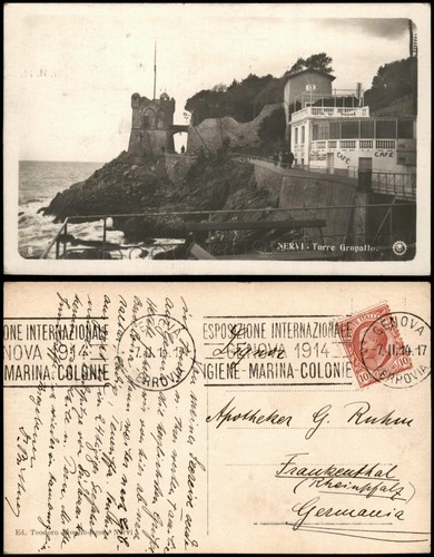 Cartolina nervi genova - nervi-genova,