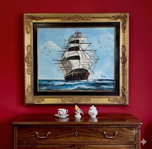 Quadro veliero dipinto - a, olio