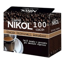 NIKOL 100 cialde CAFFE' cialda universali per caffè macchine Espresso MC