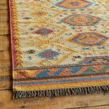 Tappeto Kilim lana juta runner