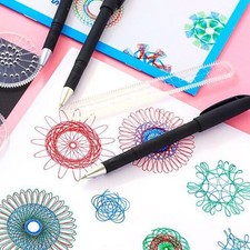 Modelli spirografo plastica trasparente 22 pezzi cerchio stencil disegno set