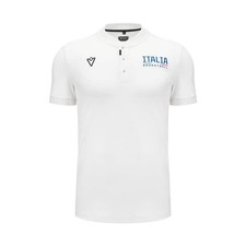 BASKET ITALIA – POLO PALLACANESTRO COTONE MAGLIA BIANCA - MACRON - St. 2024/25
