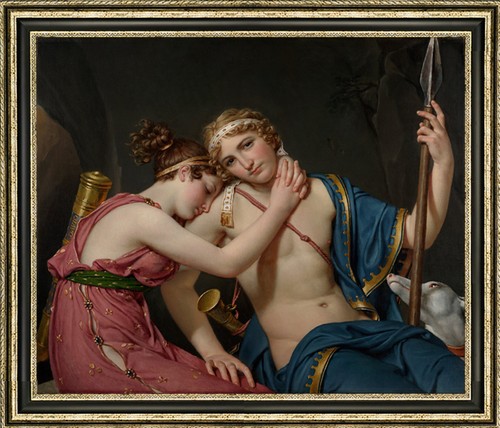Jacques louis david - l'addio, di