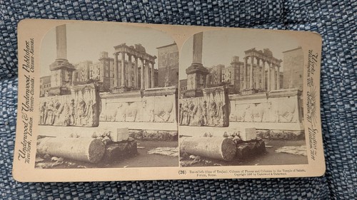 Stereoview antique italy - italy, rome