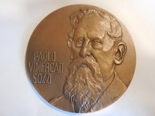 medaglia Paolo Vimercati Sozzi antico archeologo bergamasco 70mm