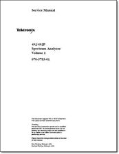 Tektronix 492 492P Manuale di