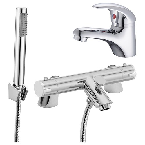 Set miscelatore lavabo - , tondo