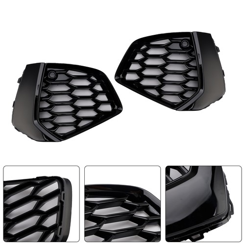 Black front honeycomb fog - front,