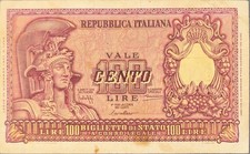 Banconota Italia 100 Lire P92a 1951 circolata - buone condizioni
