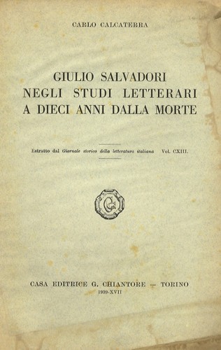 Giulio salvadori negli studi - giulio,