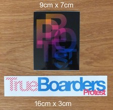 2 adesivi sticker protest surf