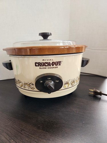 Vintage rival crock pot - crock, 5qt