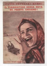 Spartito Canti popolarI Russi IL VIAGGIATORE SENZA META - SU PRESTO ANDIAMO 1942