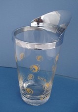 BICCHIERE DOSATORE MARTINI E ROSSI COCKTAIL MIXING GLASS VINTAGE BAR EXPO 1958