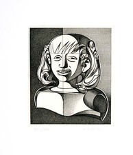 Floriano bodini busto bimba - di,