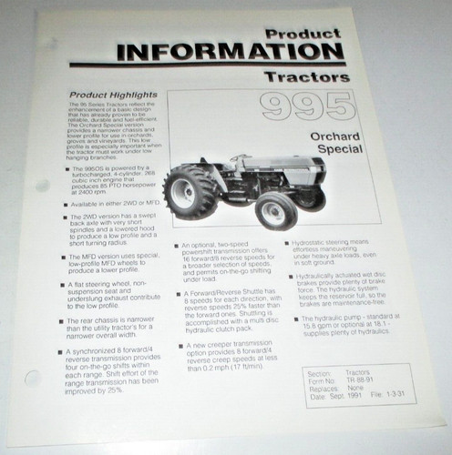 Case 995 trattore - case, frutteto