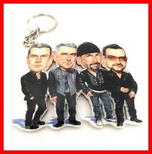 Porta chiave ritratto bono - u2,
