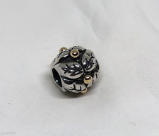 Autentico ciondolo bicolore PANDORA SS/14K HOLLY #790499