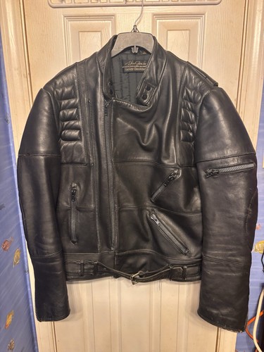 Giacca moto pelle vintage hein - moto,