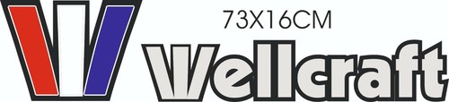 Coppia adesivi wellcraft - coppia,