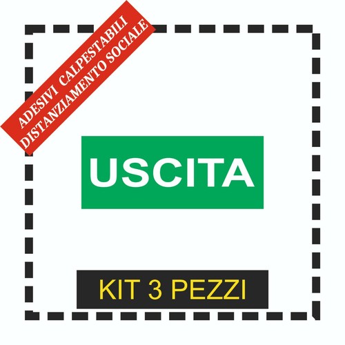 Adesivo calpestabile uscita - adesivo,