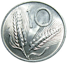 ITALY. 10 LIRE, 1955