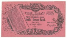 100 LIRE BIGLIETTO PUBBLICITARIO AMIDO BORACE BANFI