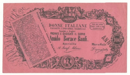 100 lire biglietto - 100,